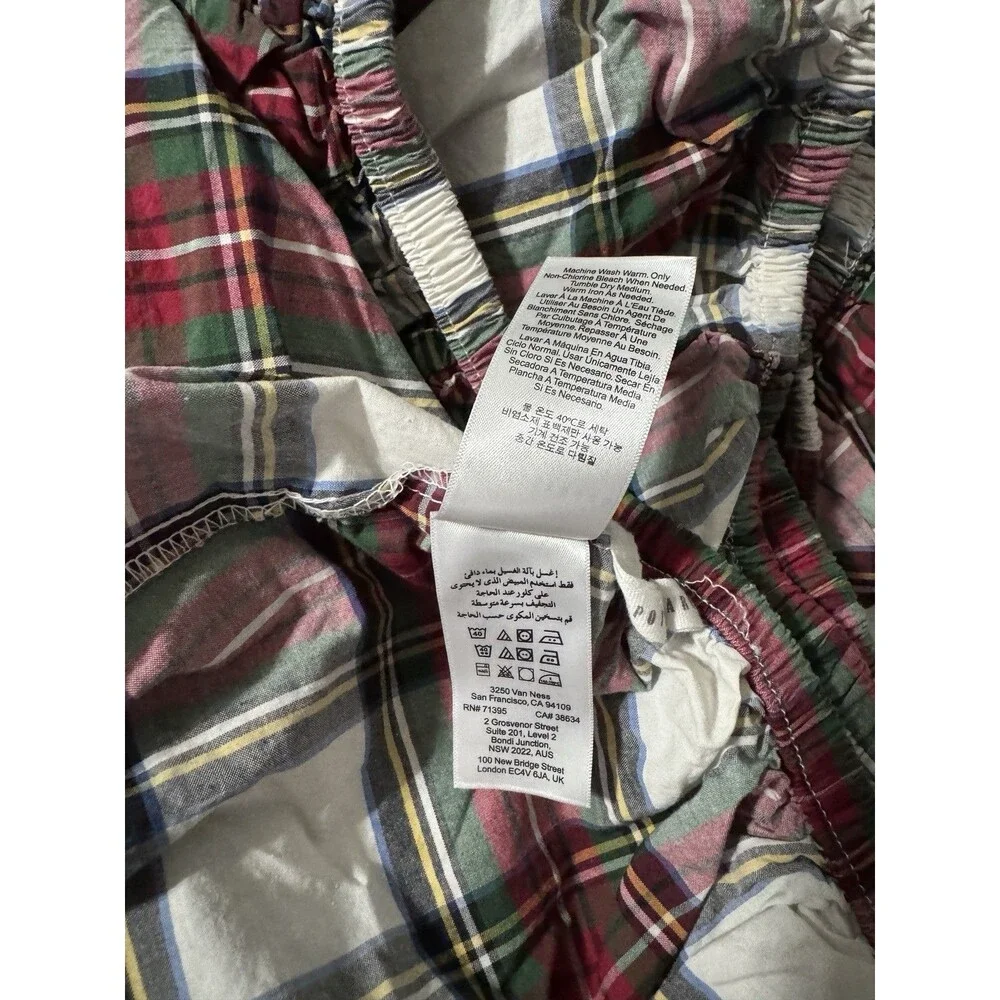 Pottery Barn Plaid King Fitted Bed Sheet Cotton - Picture 5 of 6